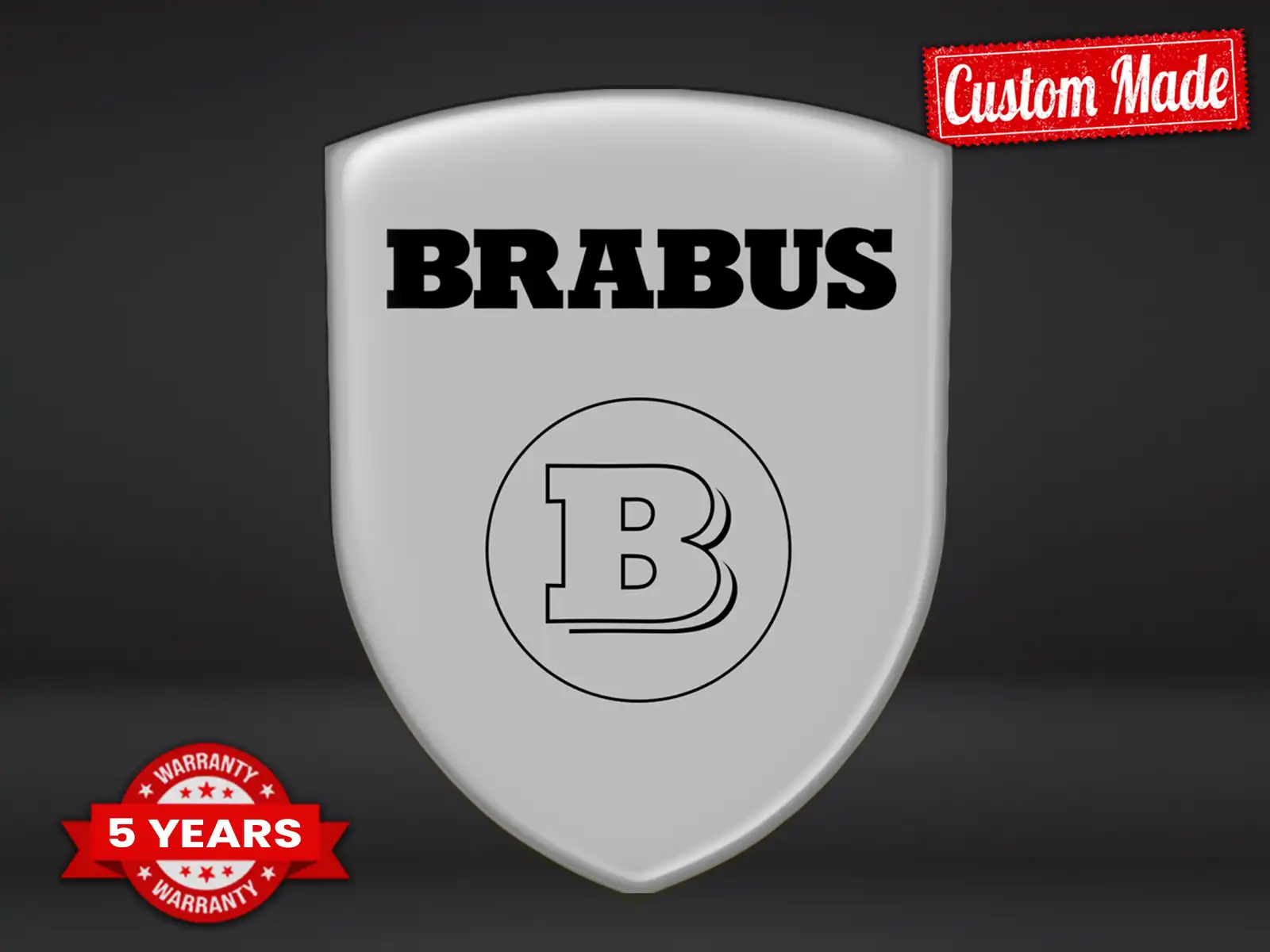 Brabus Heckscheibensticker Robust Universal Hochwertig